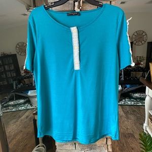 Loveu dear lace sleeve top